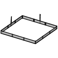 VEX EDR/V5 Поле металлическое с полом Competition Field Perimeter Kit and Tile Kit