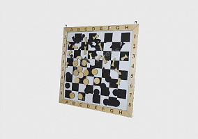 Настенная игра «Шашки+шахматы»