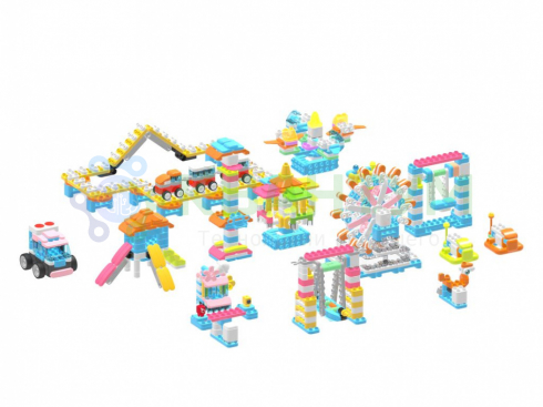 Комплект конструкторского уголка BOTZEES CONSTRUCTION CORNER PLAYSETS + схемы сборки